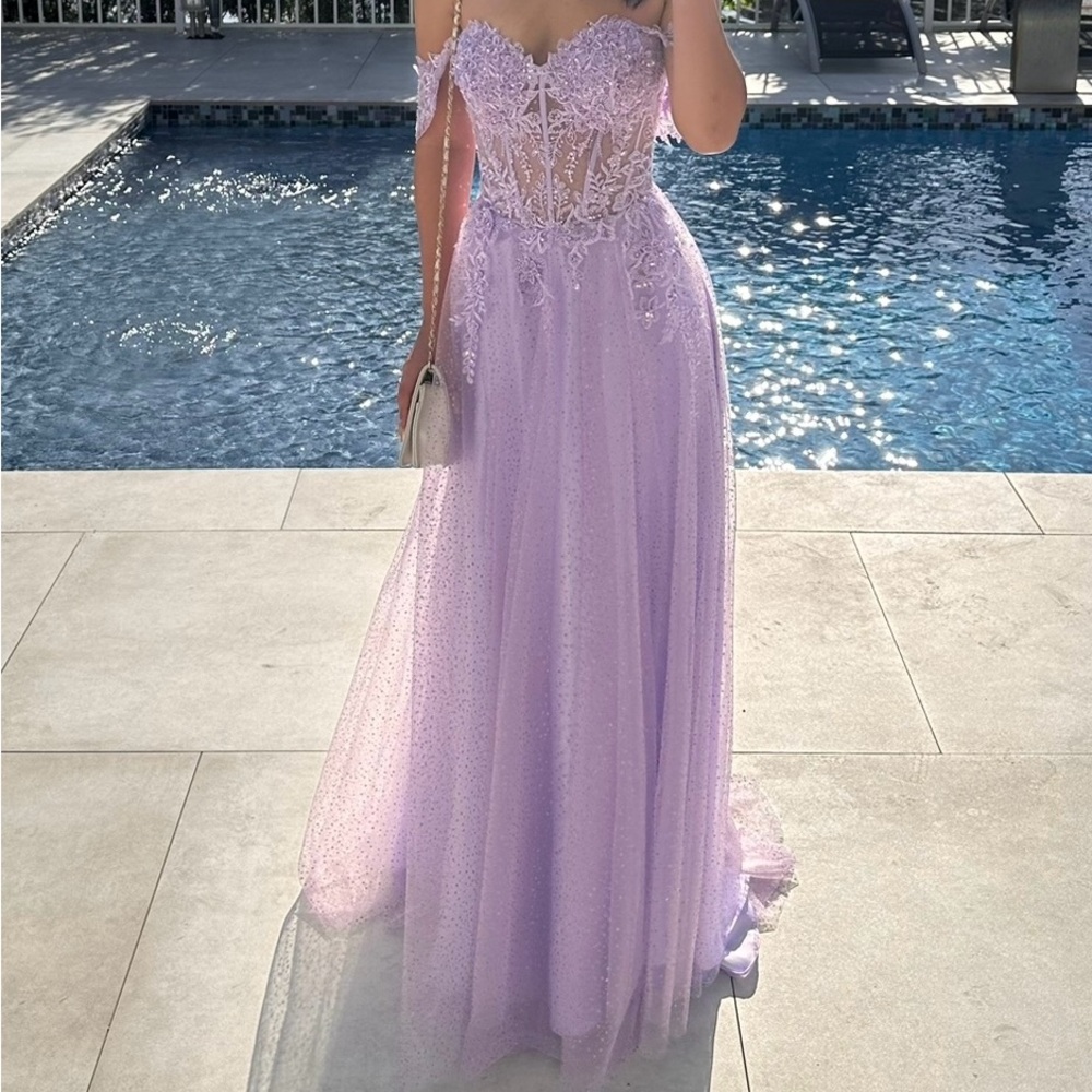 Light purple prom dress